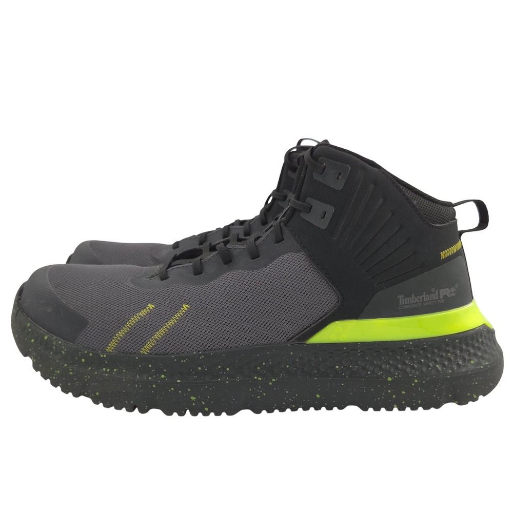 Timberland PRO Setra Work Boot Men 10 WIDE Gray Composite Toe Slip Resistant NEW - Picture 3 of 10